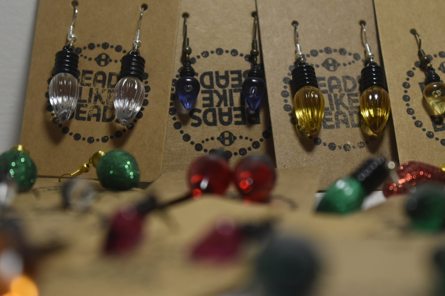 Christmas Light Earrings